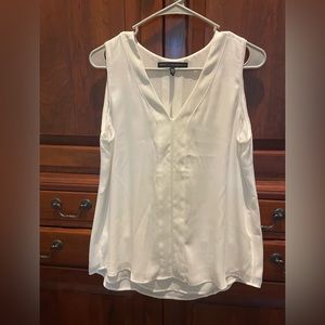 White House Black Market White Tunic, Size 6